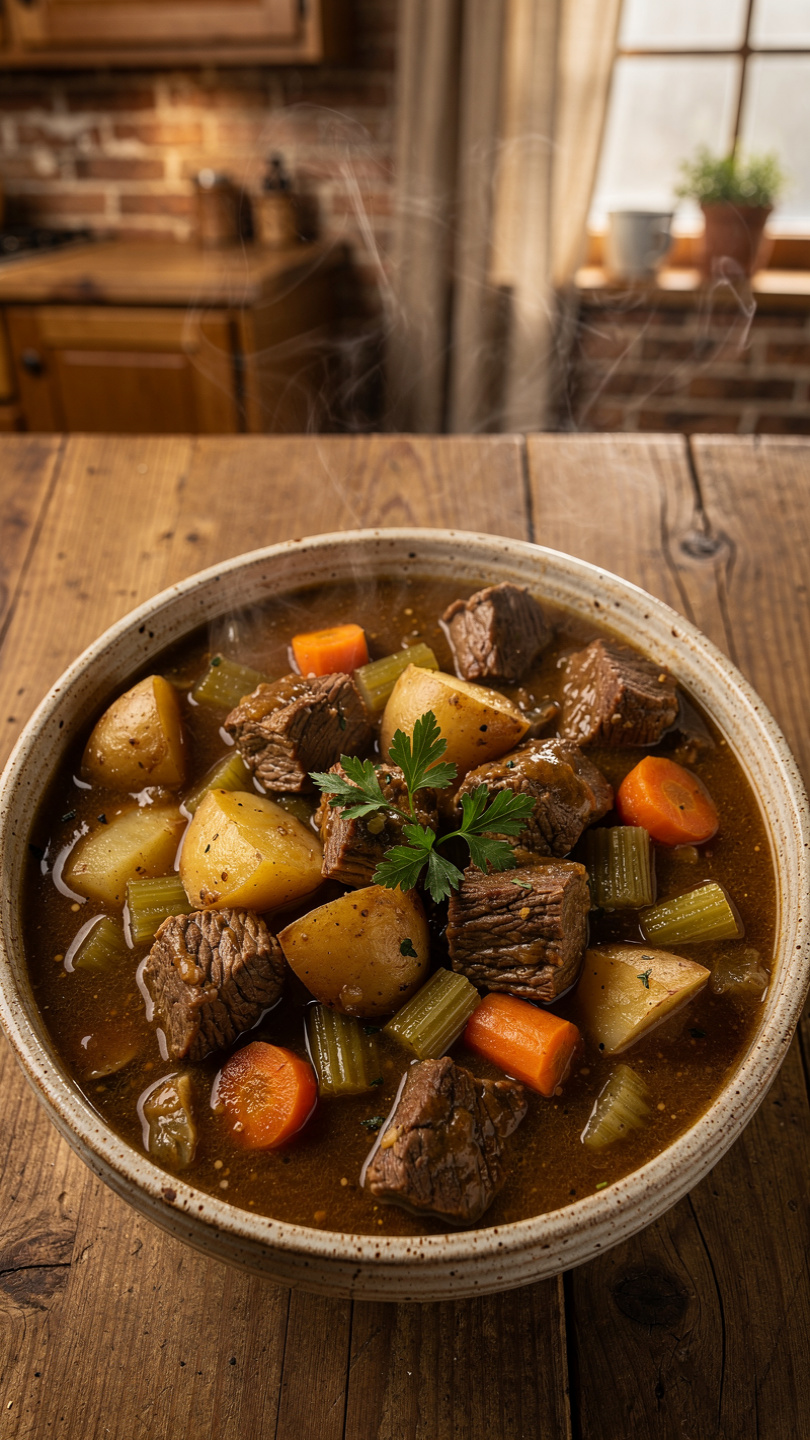 Crockpot Beef Stew (Easy Slow Cooker Recipe)
