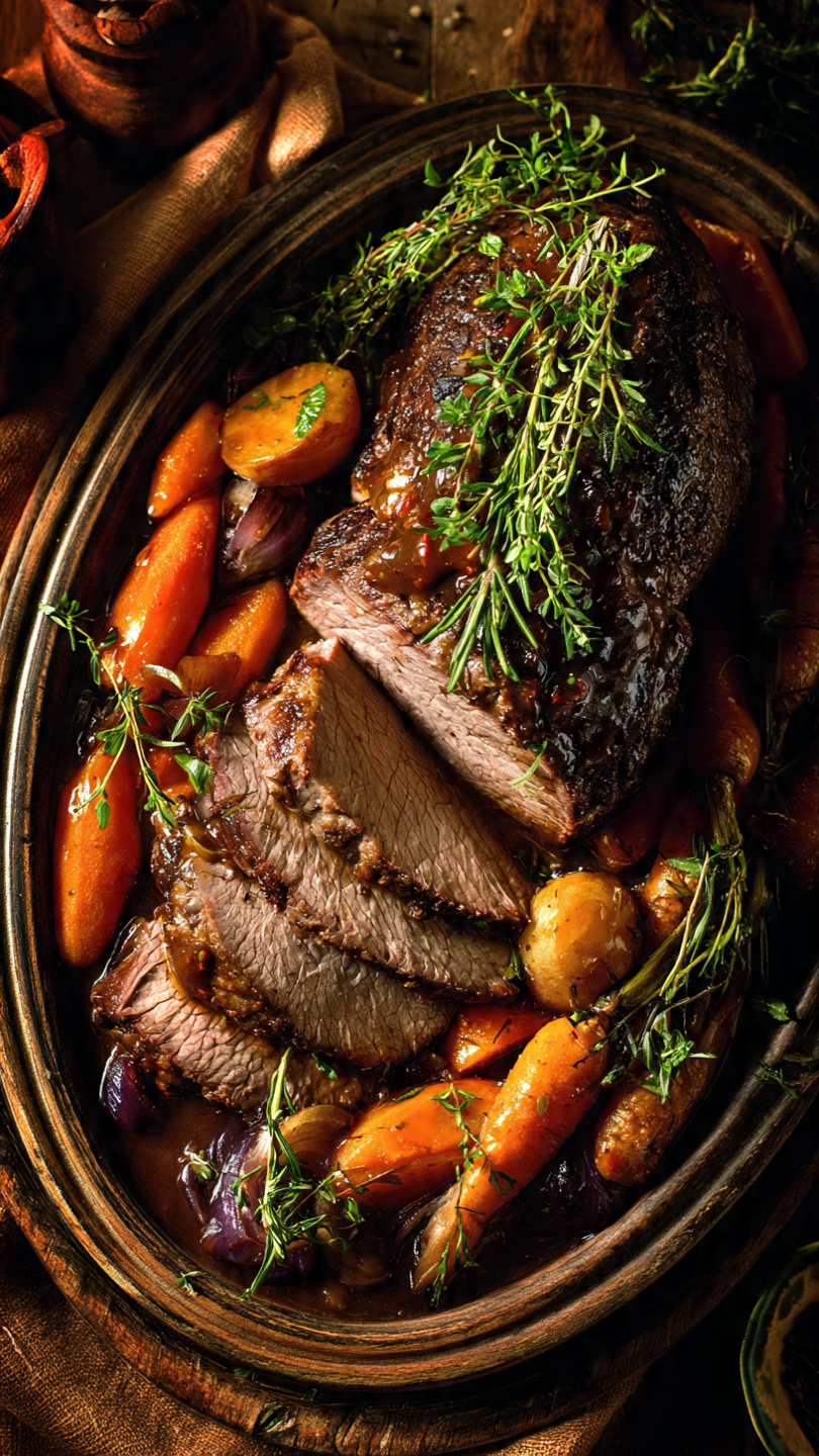 Crockpot Beef Loin Roast with Potatoes and Carrots