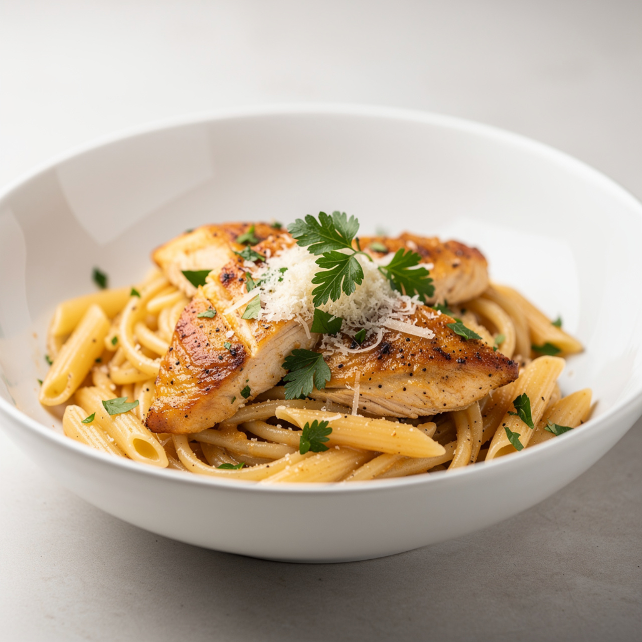 Crockpot Chicken Parmesan Pasta