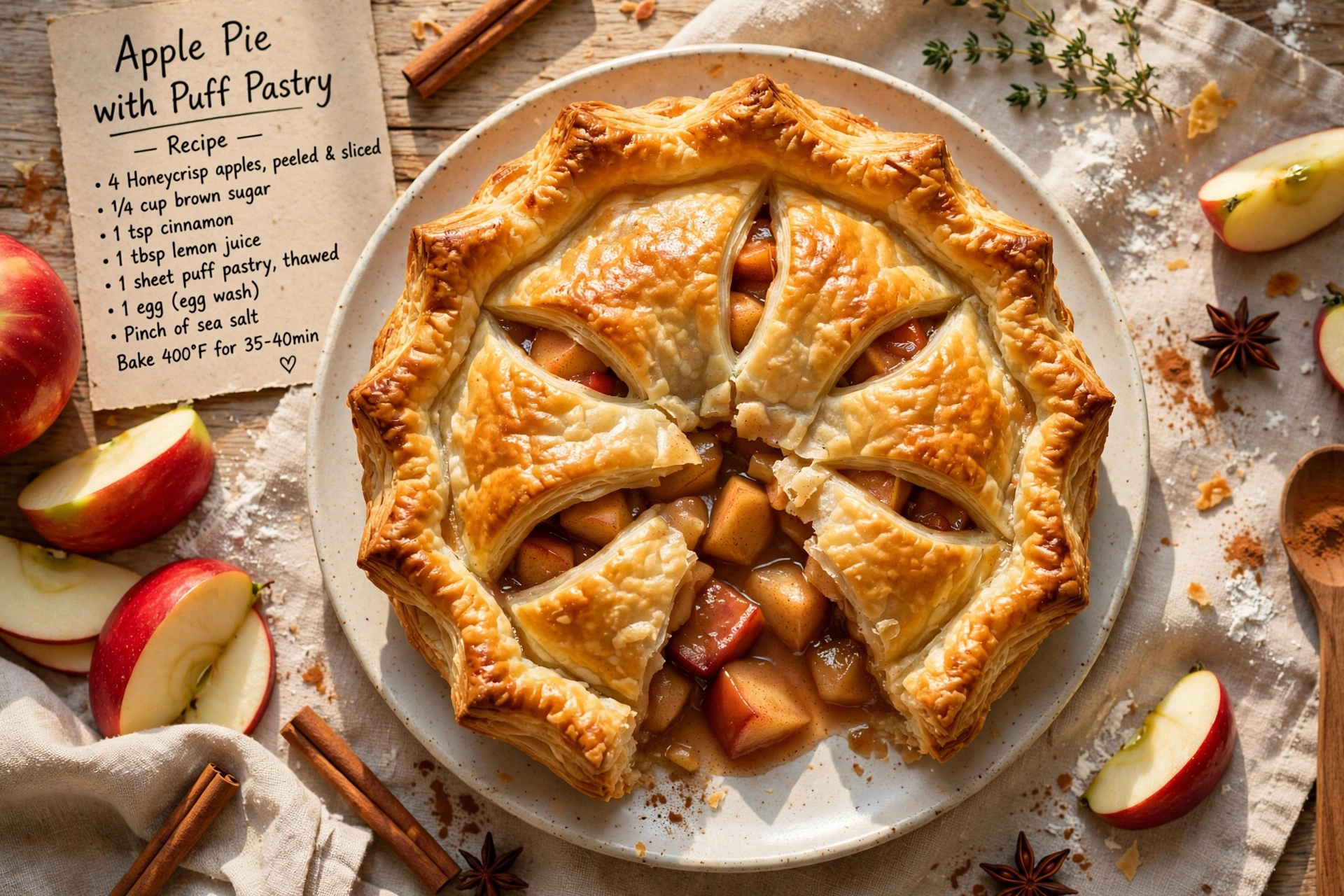Apple Pie with Puff Pastry