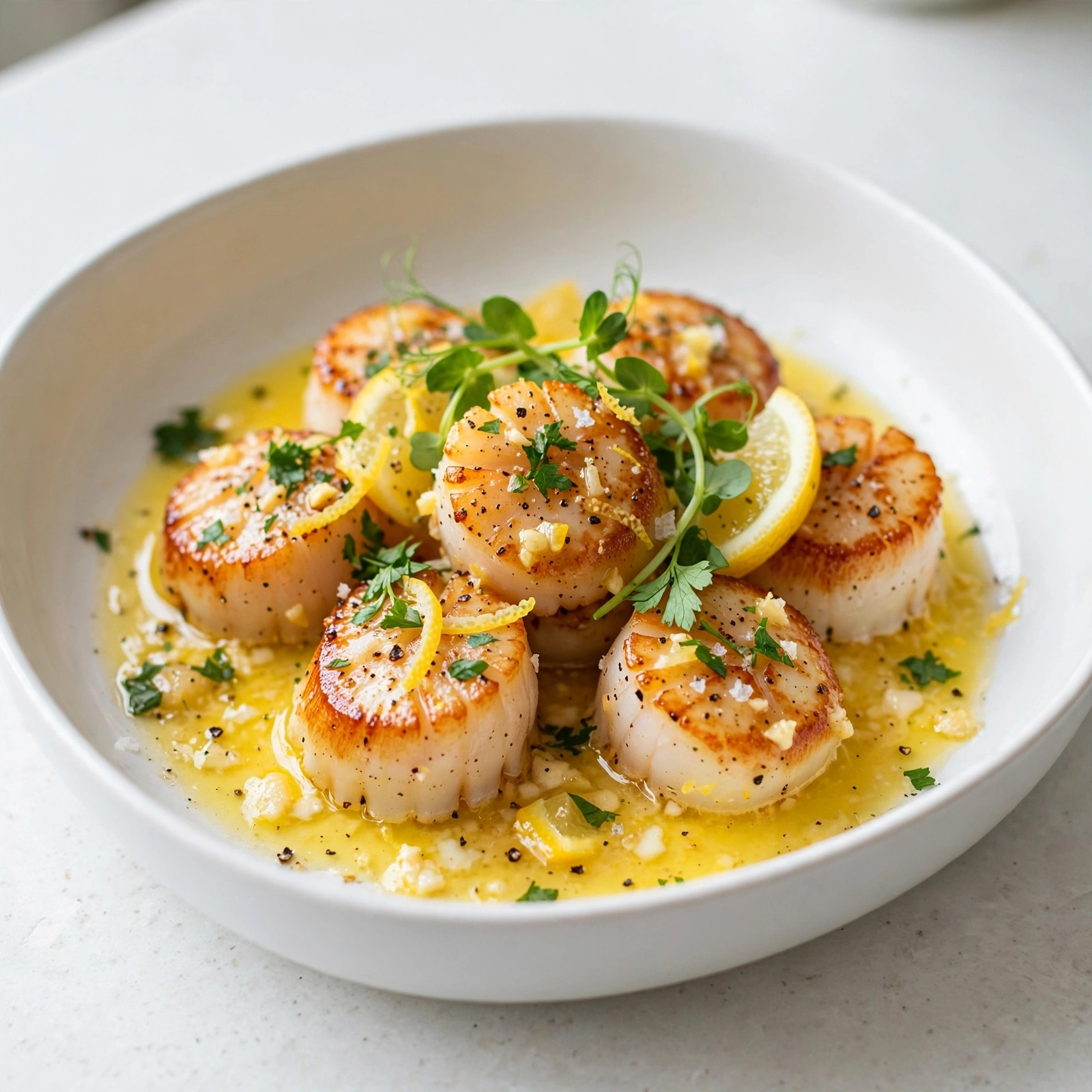 Lemon Butter Scallops