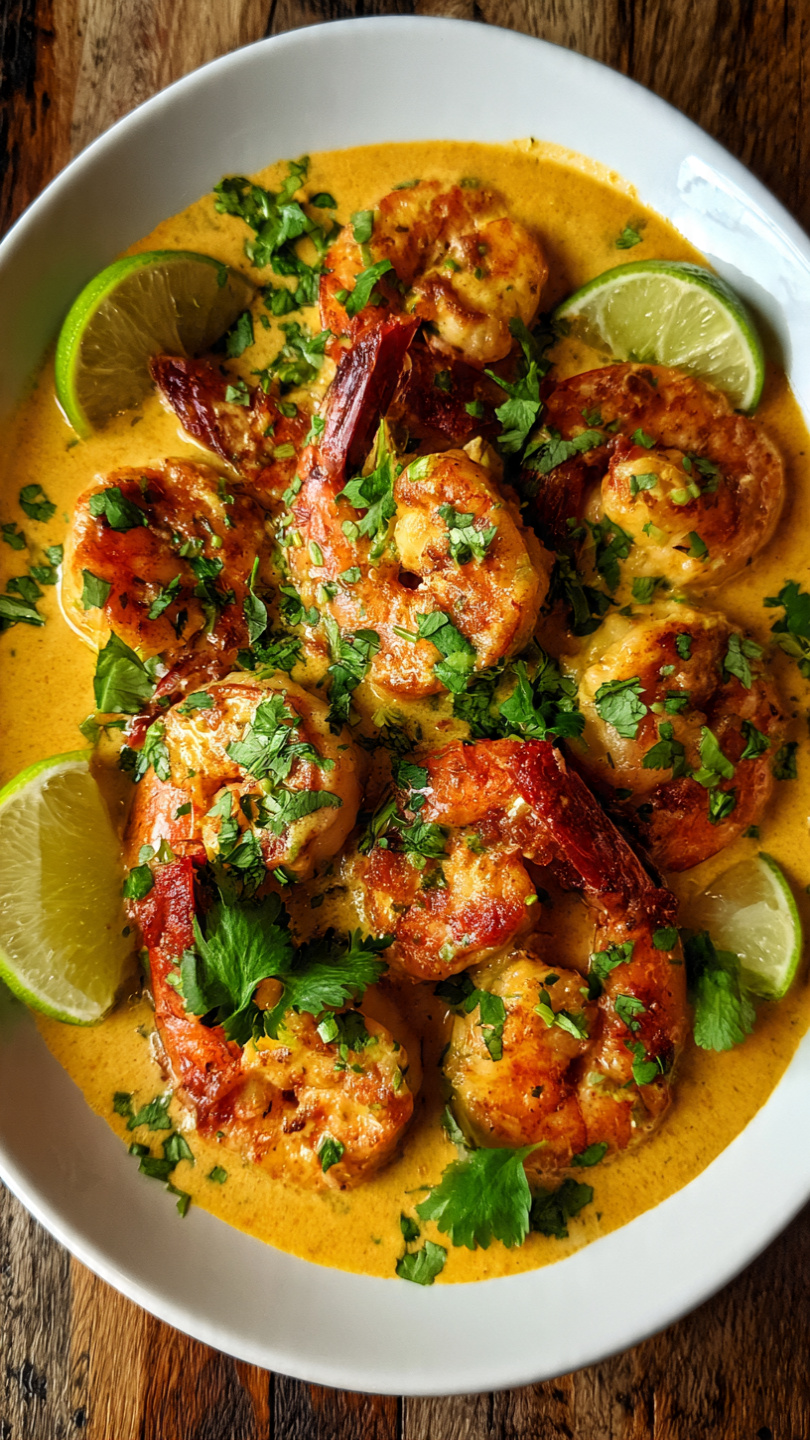 One Pan Coconut Curry Shrimp