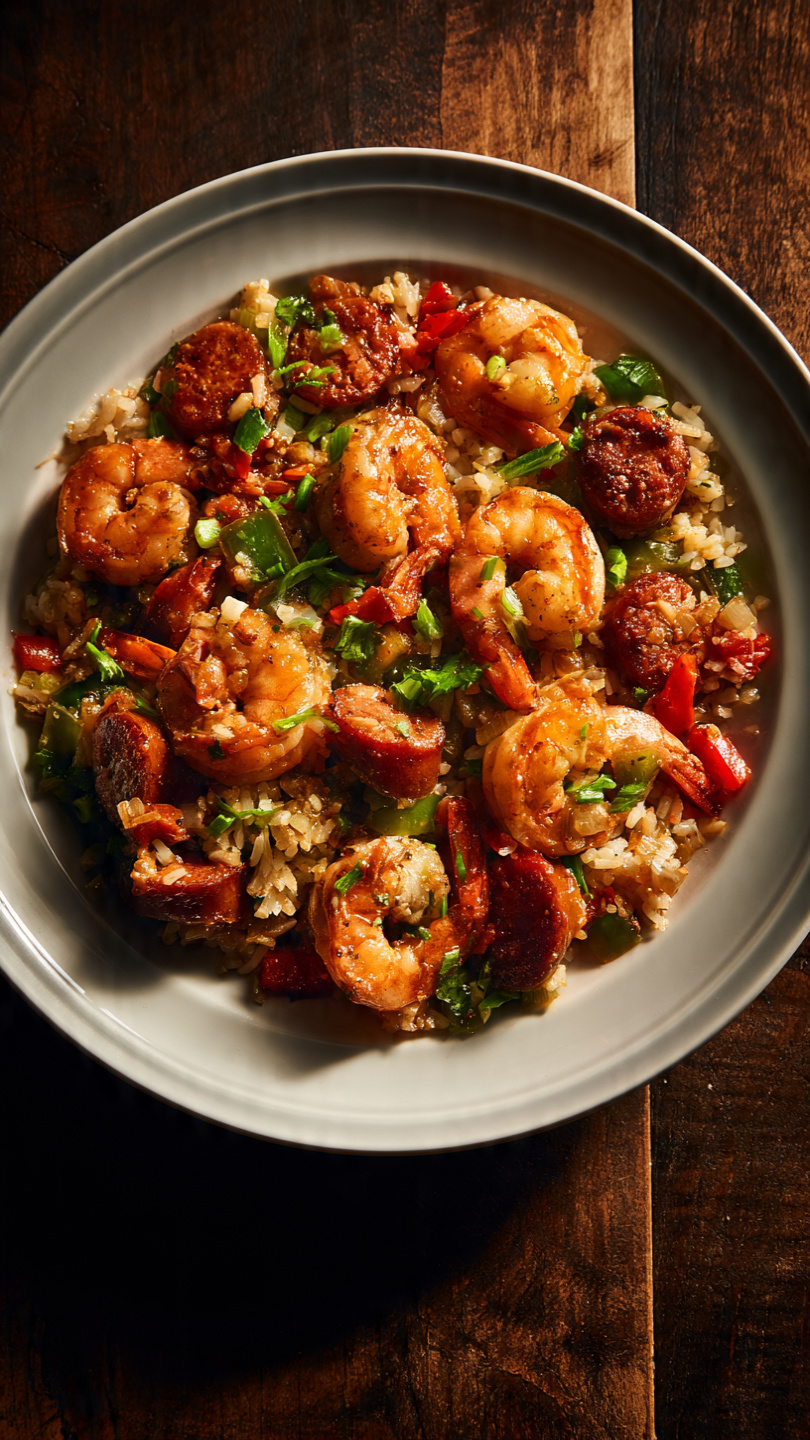 Shrimp and Sausage Dirty Rice