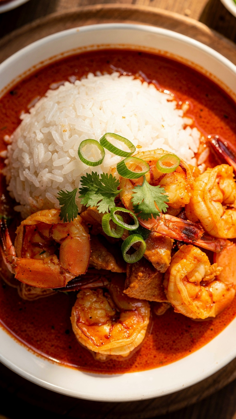 Thai Shrimp Curry with Coconut Rice